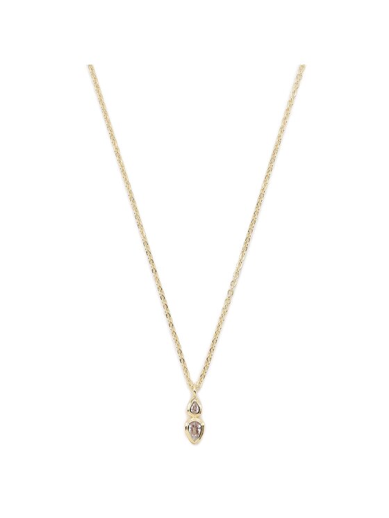 Luv AJ Kaklarotu komplekts Luv AJ Stellar Bezel Charm Necklace Set HOL22-N-SBCN-G Zelta