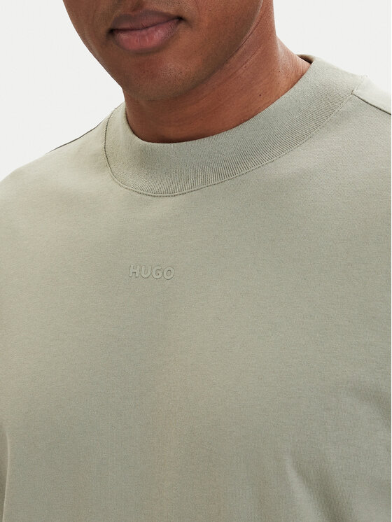HUGO HUGO Longsleeve Daposo 50511029 Svetlozelena Relaxed Fit