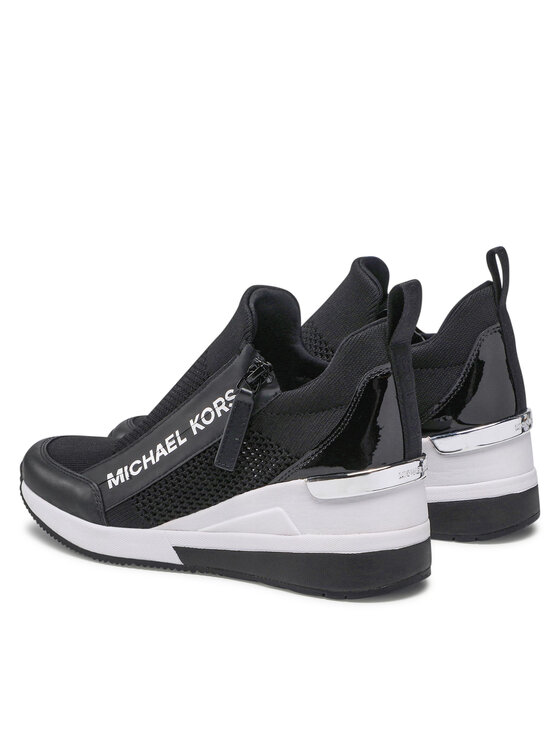 MICHAEL Michael Kors Снікерcи MICHAEL Michael Kors Willis Wedge Trainer 43S2WIFS1D Чорний