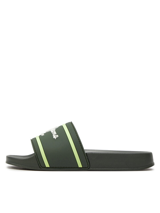Pepe Jeans Şlapi Pepe Jeans Slider Logo B PBS70054 Kaki