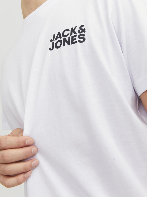 Jack & Jones Jack & Jones Marškinėliai Corp 12151955 Balta Regular Fit