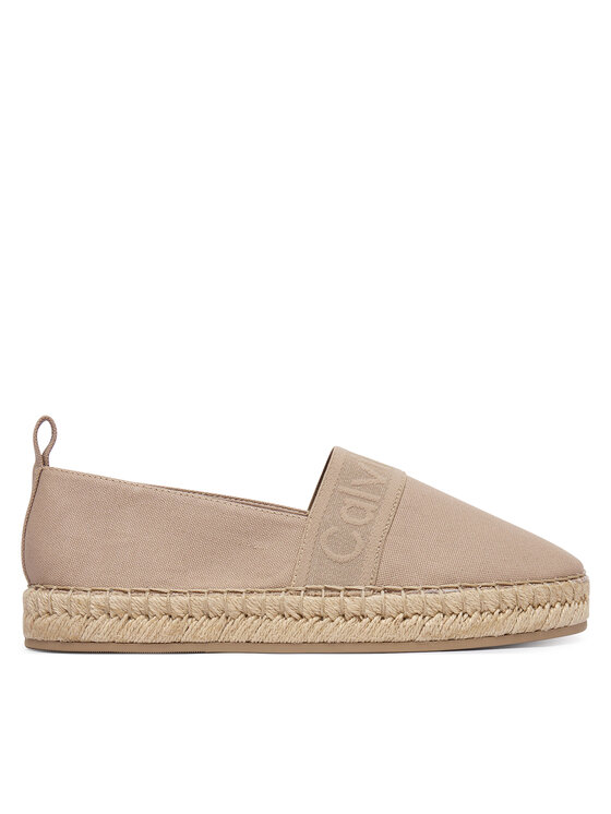 Calvin Klein Espadrilky Calvin Klein Logo Webbing HW0HW02934 Béžová