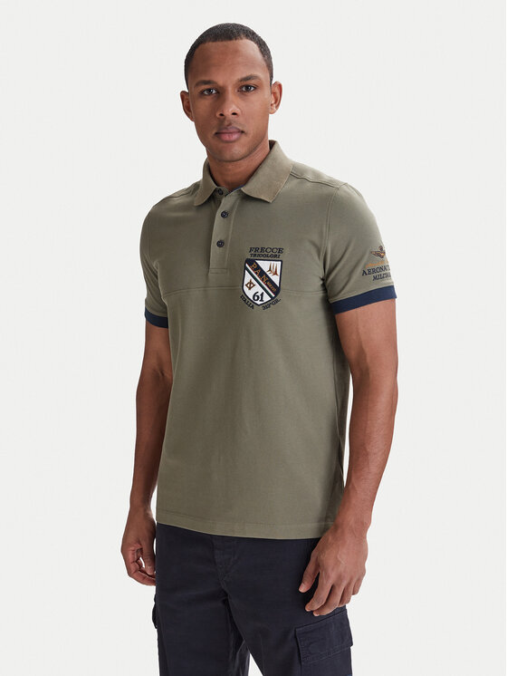 Aeronautica Militare Aeronautica Militare Polo 261PO1915UP00191 Verde Regular Fit