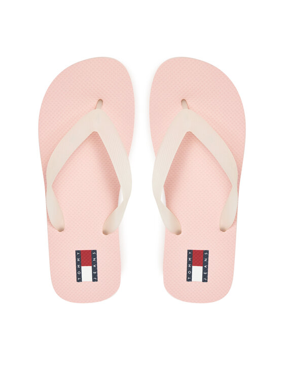 Tommy Jeans Japanke Tommy Jeans Tjw Logo Flip Flop EN0EN02447 Ružičasta