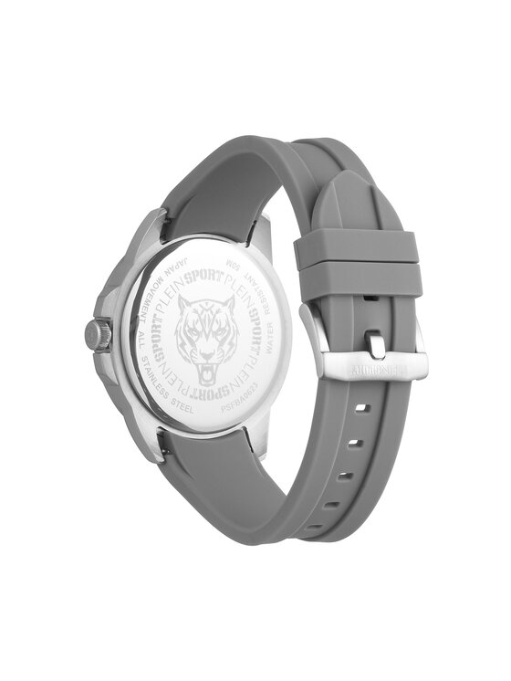 Plein Sport Часовник Plein Sport Touchdown PSFBA0623 Сив