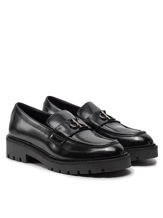 Calvin Klein Jeans Loferi Calvin Klein Jeans Combat Loafer Mg Mtl YW0YW01503 Melns