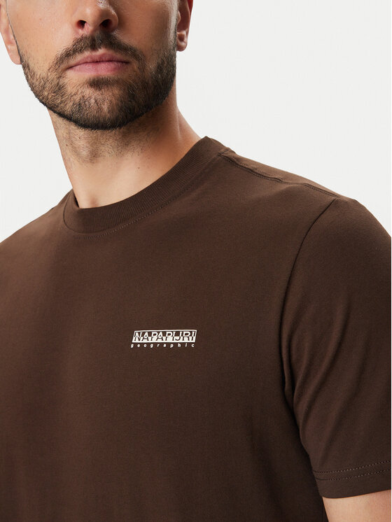 Napapijri Napapijri Camiseta NP0A88TR Marrón oscuro Regular Fit