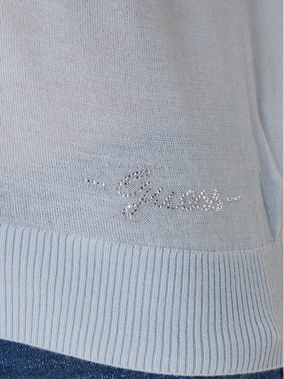 Guess Guess Поло W6GR03 Z0583 Світло-синій Regular Fit