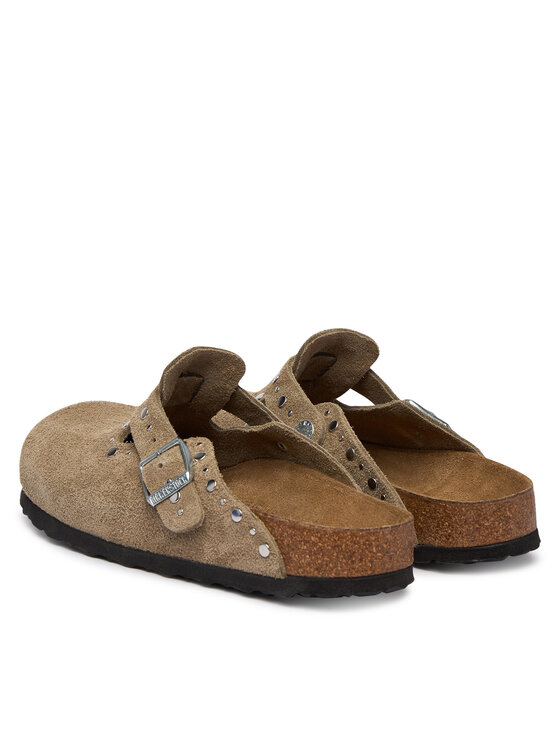 Birkenstock Шльопанці Birkenstock Boston Rivet 1030418 Бежевий