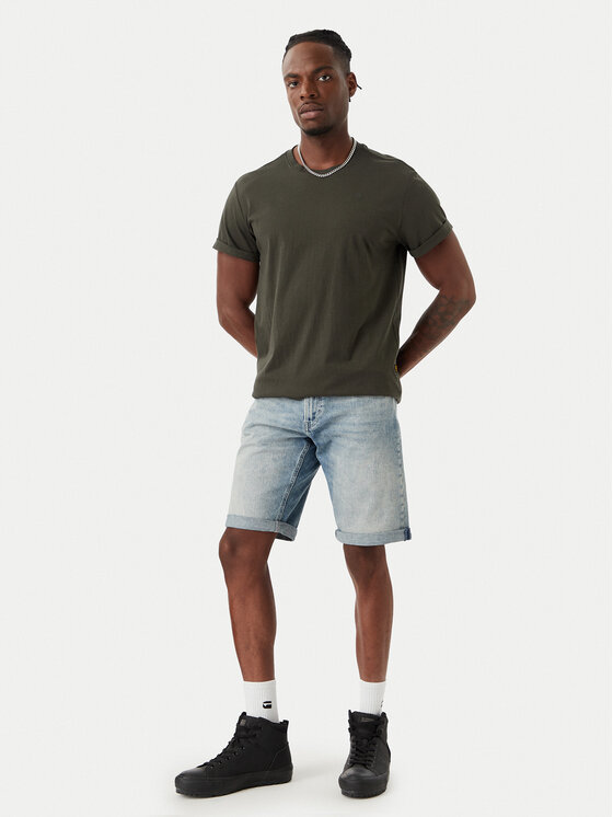 G-STAR G-Star Raw Pantaloncini di jeans Mosa D24430-E205 Blu Straight Fit