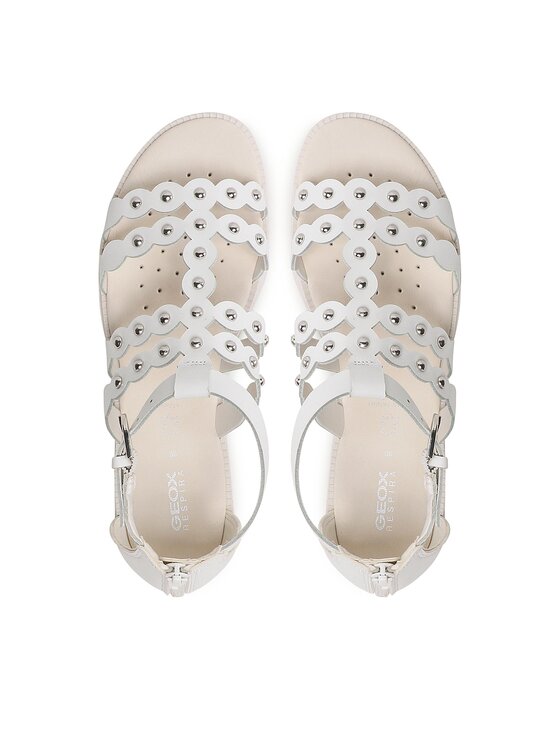 Geox Sandały Geox J Sandal Karly Girl J3535D043BCC1000 D Biały