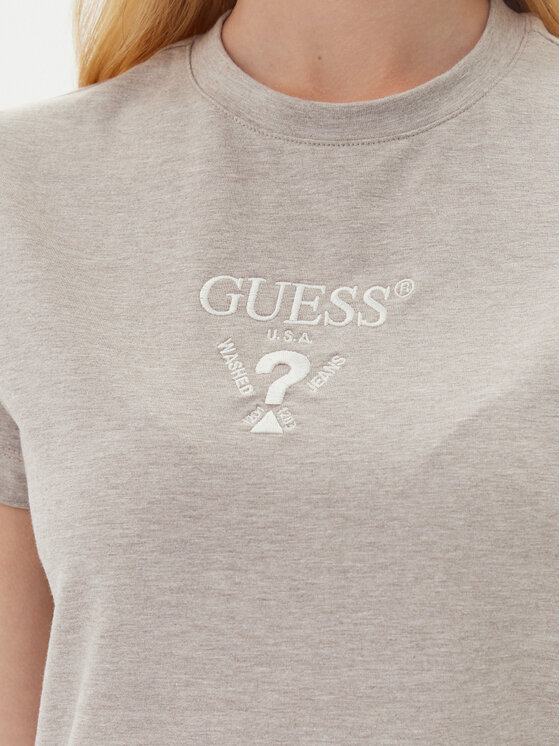 Guess Guess Футболка V4YI21 KCDH1 Сірий Slim Fit