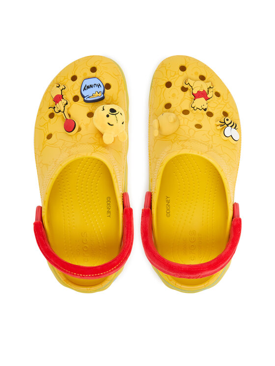 Crocs Natikači Crocs Disney Winnie The Pooh Classic Platform Clog 211092 Rumena