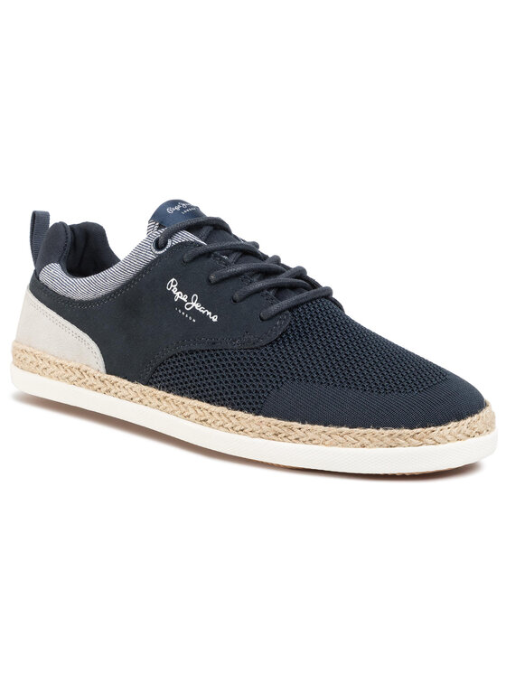 Pepe Jeans Espadrilės Pepe Jeans Maui Sport Knit PMS10284 Tamsiai mėlyna