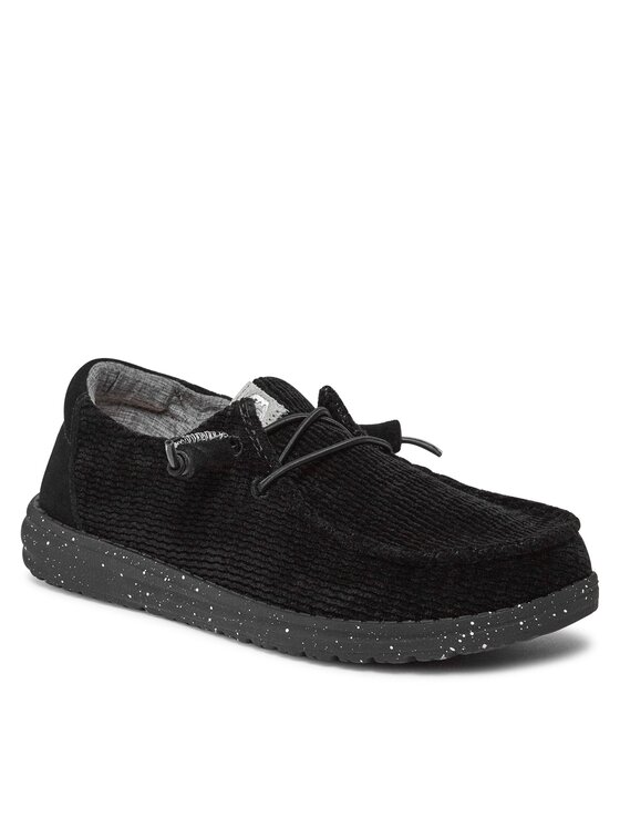 Hey Dude Обувки Hey Dude Wendy Wave Corduroy 40195-001 Черен