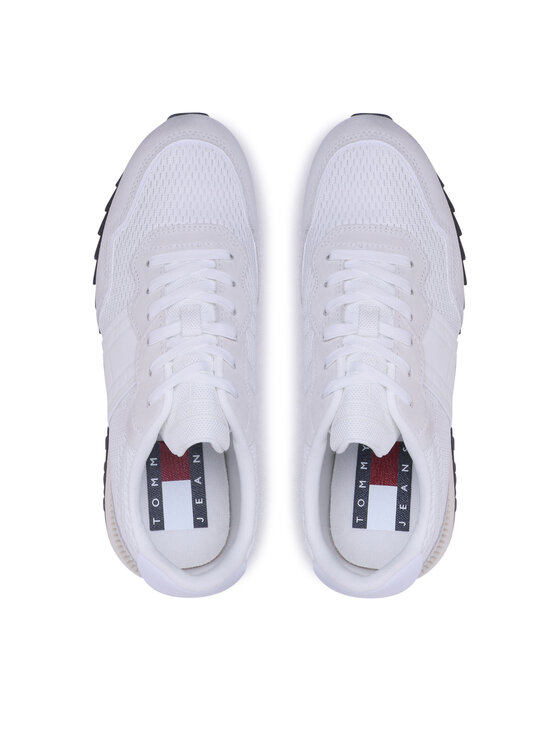 Tommy Jeans Tenisice Tommy Jeans Runner Mix Material EM0EM01167 Bijela