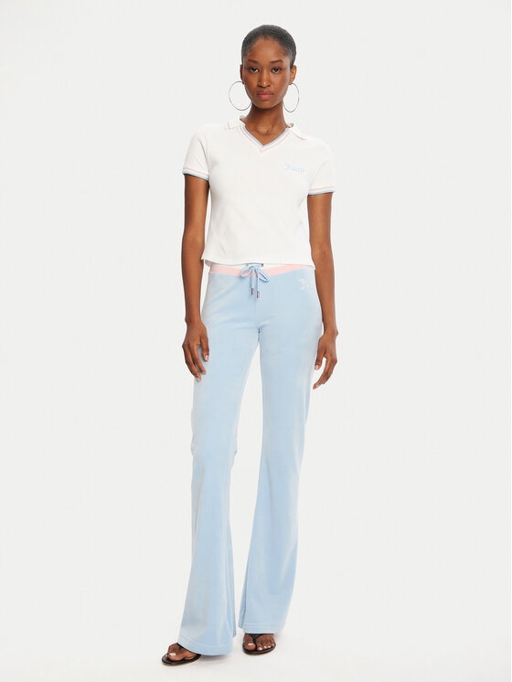 Juicy Couture Juicy Couture Спортивні штани Velour JCWBJ225352 Блакитний Regular Fit