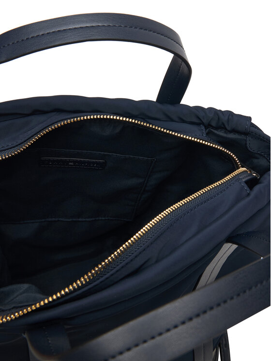 Tommy Hilfiger Ruksak Tommy Hilfiger Th Soft Nylon Tote/Backpack AW0AW19029 Tmavomodrá