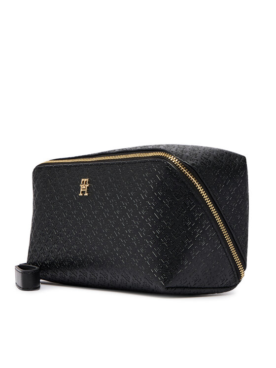 Tommy Hilfiger Neceser Tommy Hilfiger Th Icon Double Washbag Mono AW0AW18930 Negro