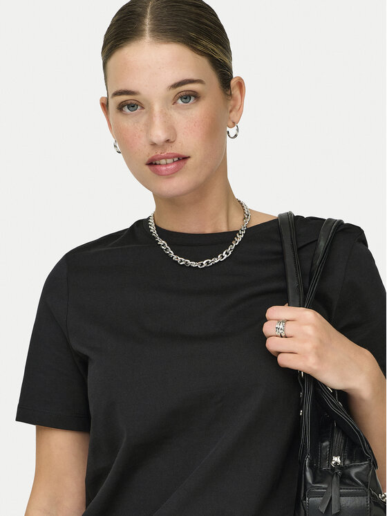 ONLY ONLY Camiseta Freja 15367970 Negro Regular Fit