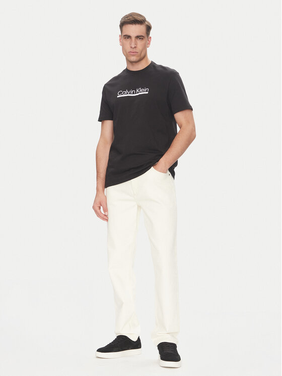 Calvin Klein Calvin Klein T-shirt Outline Tape Graphic LV04RC852G Nero Regular Fit