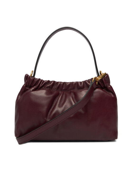 Tommy Hilfiger Geantă Tommy Hilfiger Soft Leather Mini Crossover AW0AW18306 Vișiniu