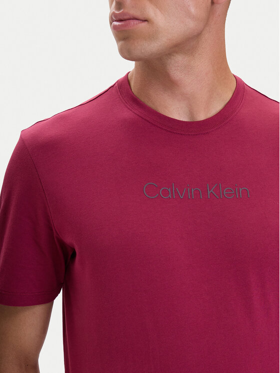 Calvin Klein Calvin Klein Camiseta Logo 30s LV04LD230G Rojo oscuro Regular Fit