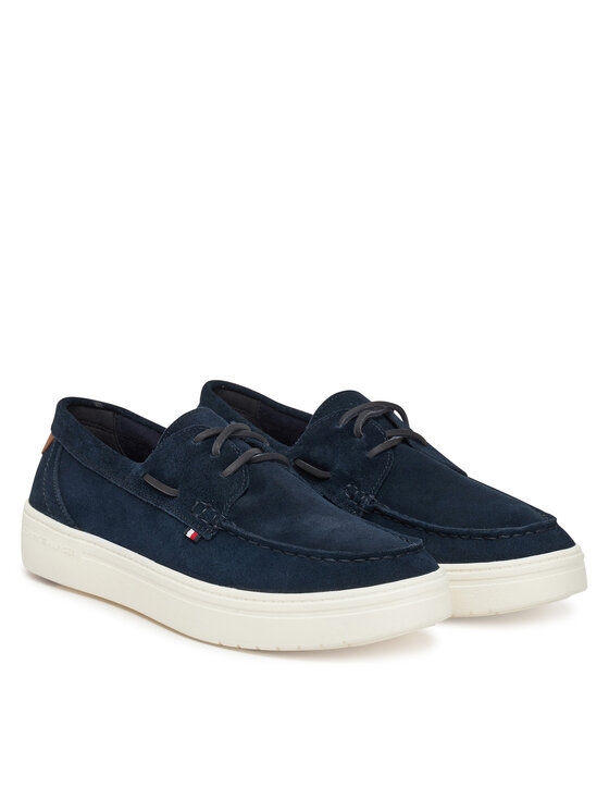 Tommy Hilfiger Zapatos hasta el tobillo Tommy Hilfiger Modern Light Hybrid Suede Boat S FM0FM05352 Azul marino