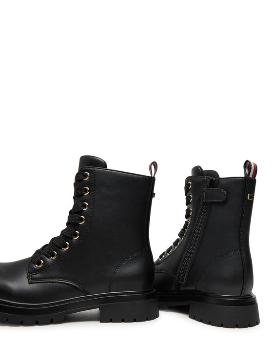 Tommy Hilfiger Žygio batai Tommy Hilfiger Lace-Up Bootie T3A5-33569-1351 M Juoda