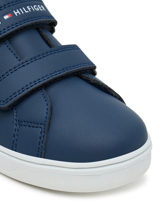 Tommy Hilfiger Laisvalaikio batai Tommy Hilfiger Low Cut Velcro Sneaker T1X9-34062-1355 S Tamsiai mėlyna