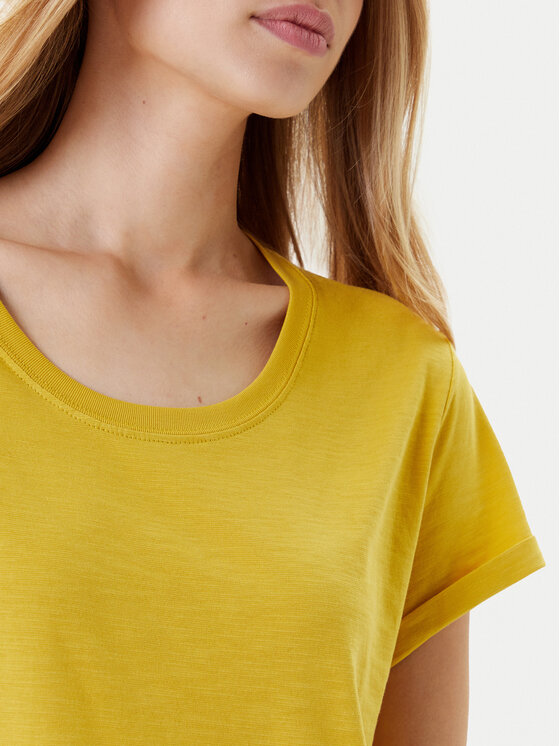 United Colors Of Benetton United Colors Of Benetton Marškinėliai 3BVXD109F Geltona Regular Fit