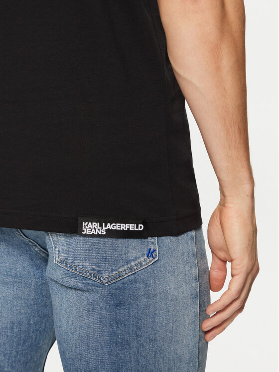 Karl Lagerfeld Jeans Karl Lagerfeld Jeans Футболка A1M17003 Чорний Slim Fit