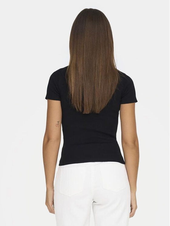 JDY JDY Marškinėliai Cirkeline 15307860 Juoda Slim Fit