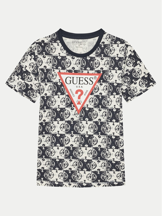 Guess Guess Majica L5GI03 K8HM4 Pisana Regular Fit