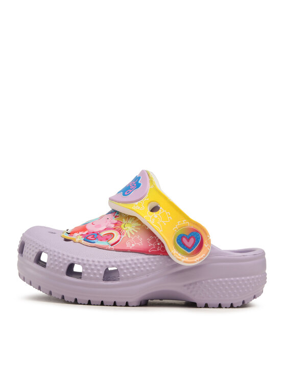 Crocs Παντόφλες Crocs Cls Fl Iam Peppa Pig Cgt 207915 Μωβ