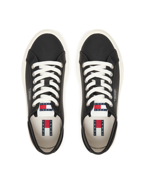 Tommy Jeans Сникърси Tommy Jeans Tjw Flatform Sneaker Ltr EN0EN02964 Черен