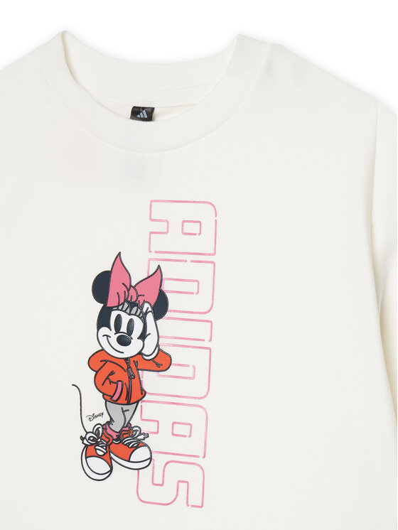 adidas adidas Футболка Disney Minnie Mouse JL9191 Білий Loose Fit