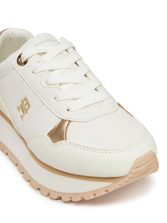 Tommy Hilfiger Laisvalaikio batai Tommy Hilfiger Low Cut Lace-Up Sneaker T3A9-33759-1355 M Balta