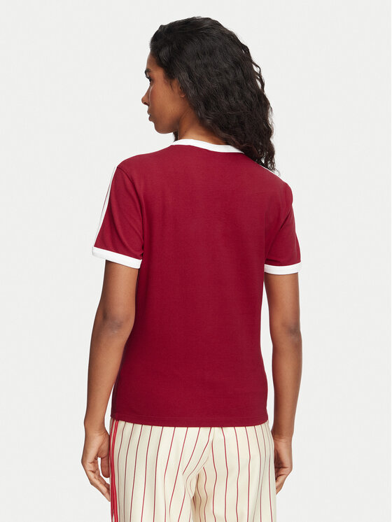adidas adidas Camiseta 3-Stripes Slim KS4779 Rojo Regular Fit
