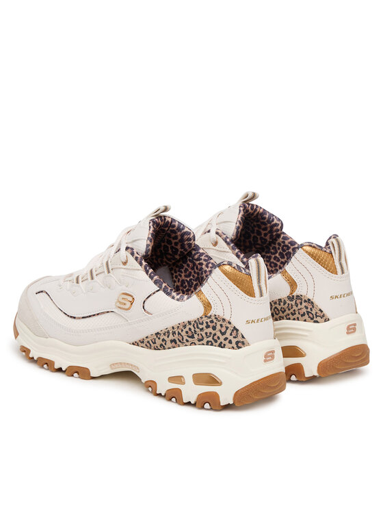Skechers Sneakersy Skechers D'Lites - Wild Charm 150877/WHT Krémová