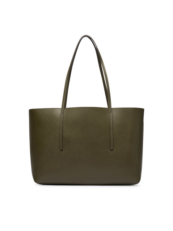 Calvin Klein Torebka Calvin Klein Foil Logo Tote W/Pouch LV04F3274G Zielony ciemny