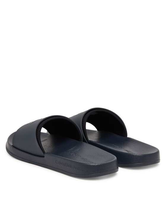 Calvin Klein Natikače Calvin Klein Ess Slide Rubber Neoprene HM0HM02229 Tamnoplava