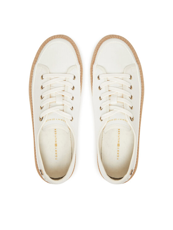 Tommy Hilfiger Espadrile Tommy Hilfiger Vulc Espadrille Sneaker FW0FW08404 Bela