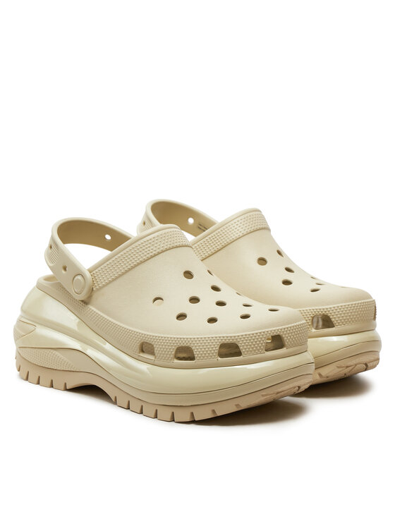 Crocs Шльопанці Crocs Classic Mega Crush Clog 207988 Бежевий
