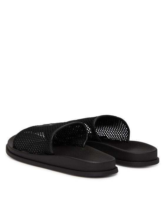 Calvin Klein Papucs Calvin Klein Mesh Mule Slides HW0HW02889 Fekete