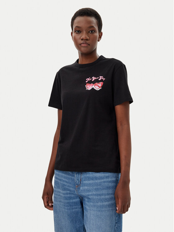 HUGO HUGO T-shirt Damacia_5 50540237 Nero Regular Fit