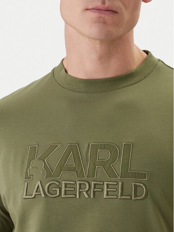 KARL LAGERFELD KARL LAGERFELD Camiseta 755035 562221 Verde Regular Fit
