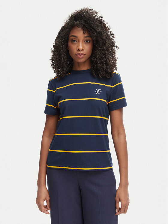Tommy Hilfiger Tommy Hilfiger Camiseta WW0WW48699 Azul marino Regular Fit
