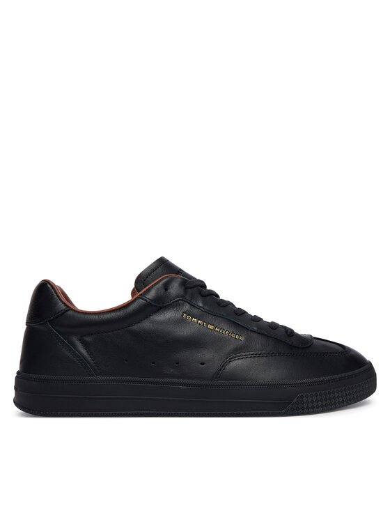 Tommy Hilfiger Сникърси Tommy Hilfiger Th Lo Lux Lth Sneaker FM0FM05996 Черен