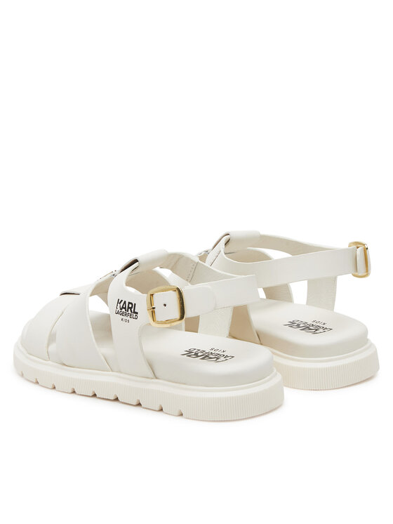 Karl Lagerfeld Kids Sandale Karl Lagerfeld Kids Z30372 M Écru